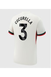 Chelsea Marc Cucurella #3 Jalkapallovaatteet Vieraspaita 2025-26 Lyhythihainen